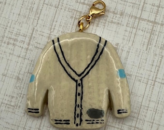 Cardigan Charm *Large Size* | folklore Era  Inspired Bag Charm | Eras Music Keychain Charm | Swiftie Gift