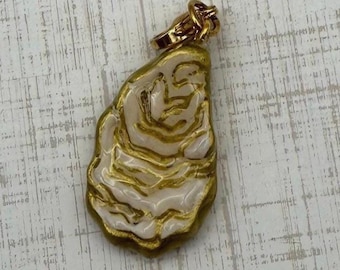 Handmade Oyster Charm | Clay Coastal Charm | Beach-Inspired Add-On
