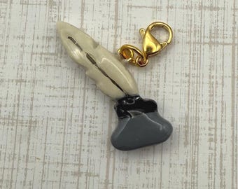 Quill Pen Charm | TTPD Era Inspired Bag Charm | Eras Music Keychain Charm | Swiftie Gift
