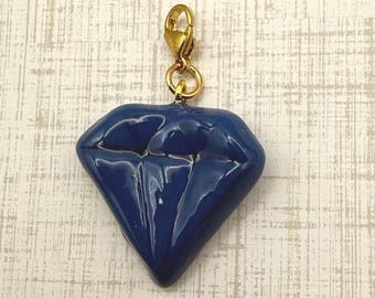 Blue Diamond Charm | Midnights Era Inspired Bag Charm | Eras Music Keychain Charm | Swiftie Gift