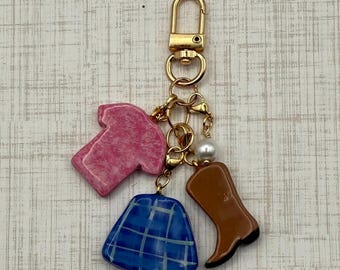 First Day at Chilton Keychain | Gilmore Inspired Charm | Handmade Beaded Keychain