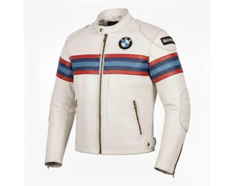 Mens BMW Motorcycle Leather Jacket, CE Level 2xl Ready to Ship