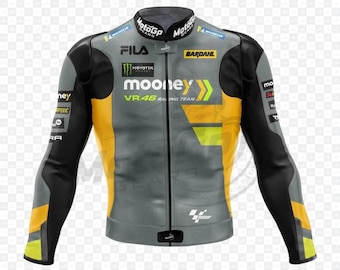 Marco Bezzecchi MotoGP Leather Racing Jacket, CE Level 2 Protection