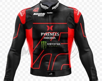 MotoGP Racing Jacket: Alex Rins LCR Honda, Cowhide Leather, CE Level 2 Protection