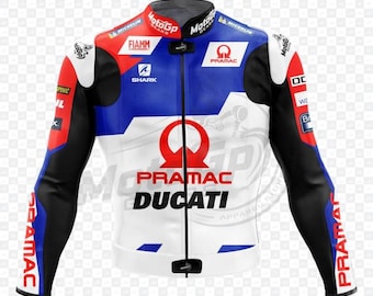 Jorge Martin Ducati Leather Motorcycle Jacket, CE Level 2 Protection