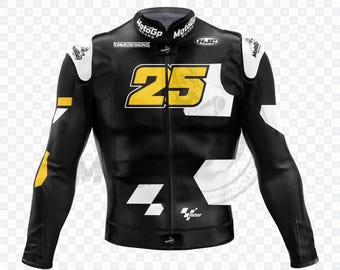 Raul Fernandez MotoGP Leather Racing Jacket, CE Level 2 Protection