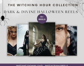 Halloween | Witching Hour Collection Reels Bundle | Instant Download | Gothic Witchy Aesthetic Video Pack for Instagram TikTok Social Media