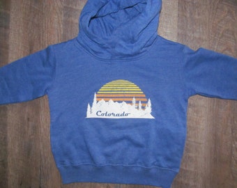 Colorado Mountain and Sunset Youth Hoodie Kids Sweatshirt Snowmass