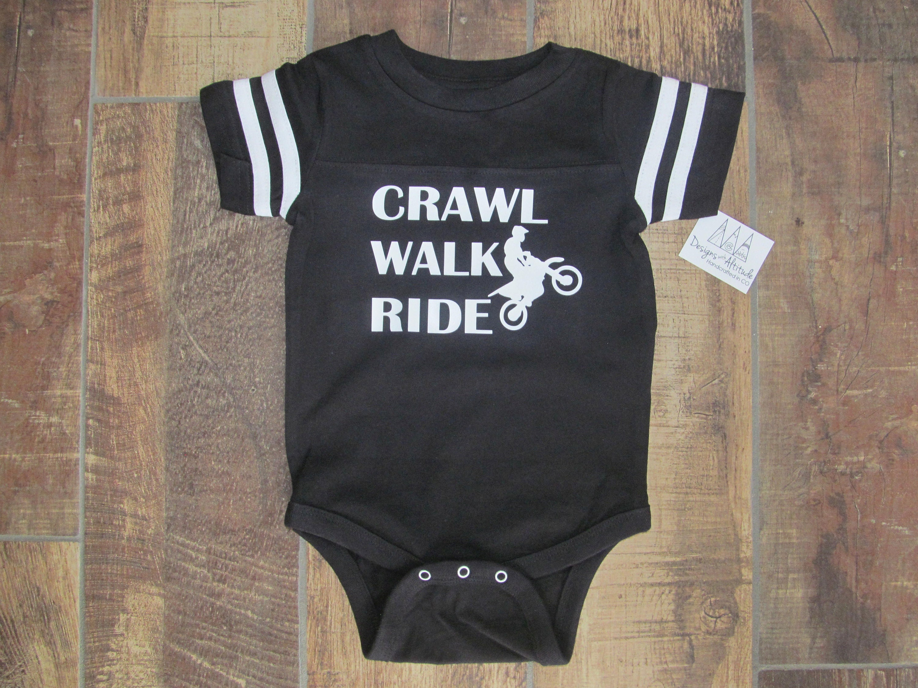 DIRT BIKE BODYSUIT, Crawl Walk Ride, BABY MOTOCROSS ROMPER, MOTOCROSS  APPAREL