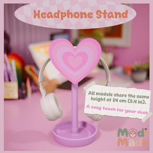 Customizable Headphone Stand: Gamer Desk Organizer