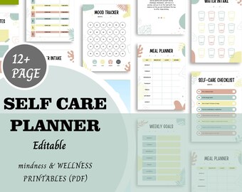Self-Care Planner | Wellness & Productivity Tracker (Printable PDF)