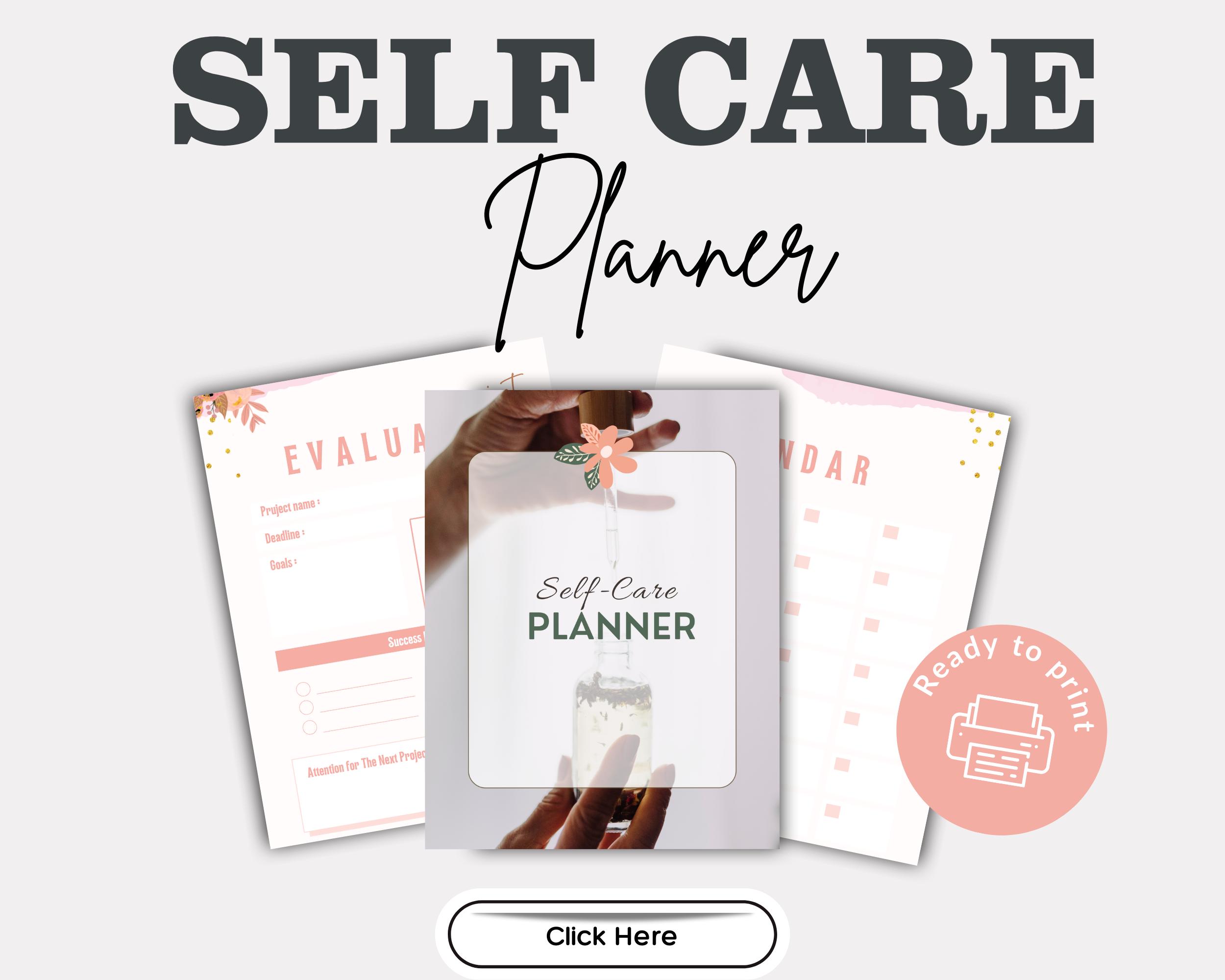 Self Care Planner | Daily Wellness Journal Canva Template (digital PDF ...