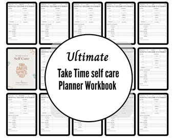 Editable Self Care Planner | Weekly Routine, Goal Tracker (Digital Download)