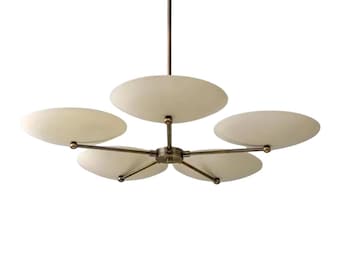 Mid-Century 5-arm ceiling light Modern brass chandelier Sputnik Light Chandelier