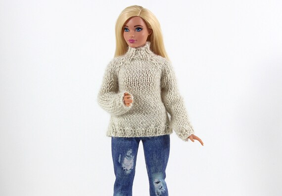 Barbie Knitting Pattern Barbie Sweater Pattern Barbie Cardigan