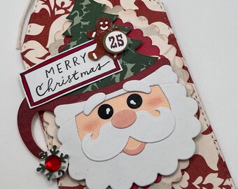 Santa Mug Tag Set, Christmas Tag Set, Santa mug & Tree Tag