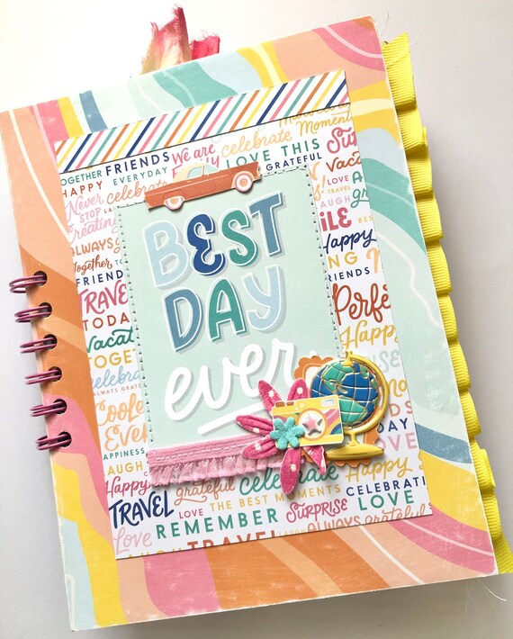 Summer Scrapbook | Summer Vacation Memory Book | Spanish Summer Themed Scrapbook Il_570xn