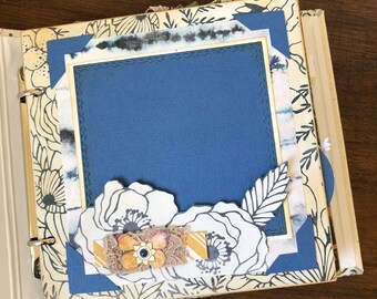 Wildflower Scrapbook | Flower Theme Book | Blank Photo Book | Premade Book