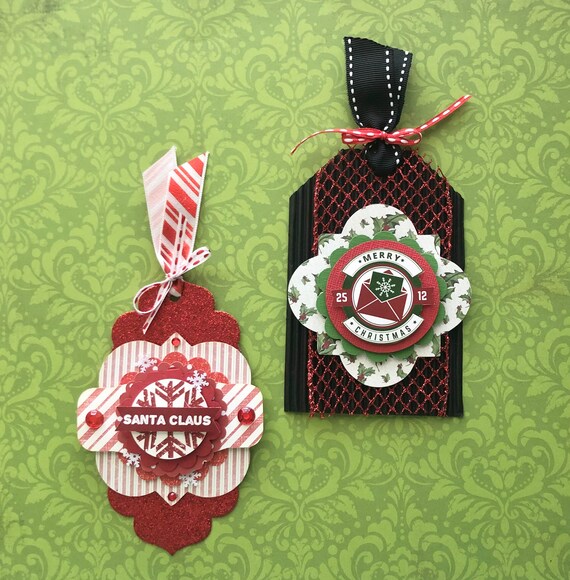 Santa Mail Gift Tags / Santa Gift Tags / Handmade Christmas Tags Il_570xn
