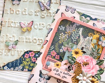 Floral Pocket Tag | Large Journal Pocket | Maggie Holmes Woodland Grim