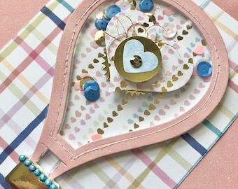 Hot Air Balloon Shaker, Sequin Shaker, Hot Air Balloon Sequins Shaker