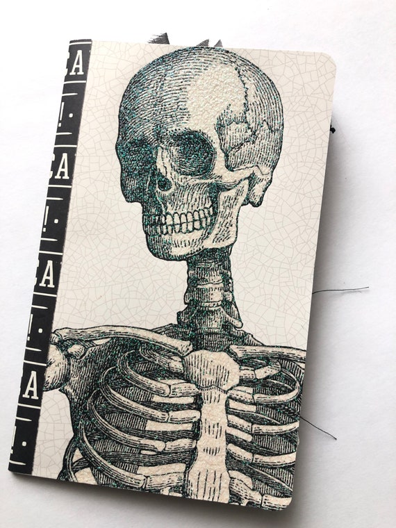 Skeleton Scrapbook | Junk Journal | Halloween Theme Pocket Journal | Memory Book Il_570xn