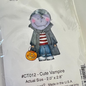 NWT Whipper Snapper Cute Vampire Stamp Set | Vampire Stamp | Halloween Stamp Set