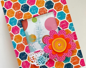 Flower Embellishment Book | Mini ScrapBook with Embellishments | Paper Flower Mini Album