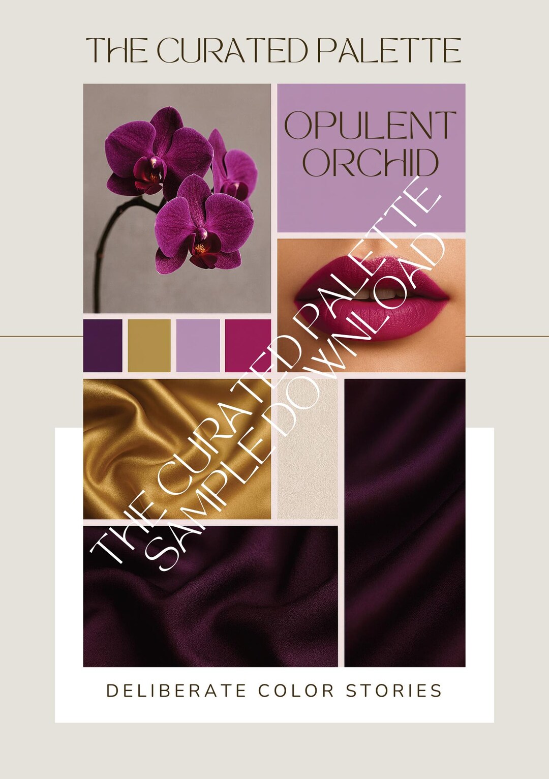 Opulent Orchid Digital Color Palette | Curated Color Stories | Hex ...