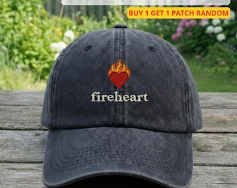 Sombrero Corazón de Fuego, gorra bordada del Trono de Cristal, sombrero para el sol de Sarah J. Maas, Aelin Ashryver Galathynius, No te rindas, regalo de los libros