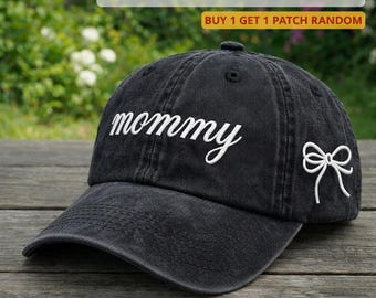 Gorra bordada del Club del Lazo de Mamá, Sombrero de sol vintage para mamá, Regalo moderno para mamá, Gorra retro a juego para la maternidad, Regalo para mamá primeriza, Regalo del Día de la Madre