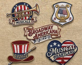 Parche bordado Hamilton America 250 Years, Broadway Patriotic USA Liberty, Bandera de EE. UU. 1776 2026 para planchar en uniformes, Regalo para el Día de la Independencia