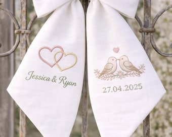 Banda personalizada con nombre bordado "Coquette", regalo para despedida de soltera