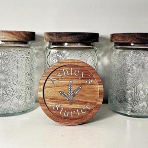 Sourdough Gift Custom | Personalized Baking Gift | Sourdough Jar for Starter or Discard | Gift for Bakers | Sourdough Starter Name