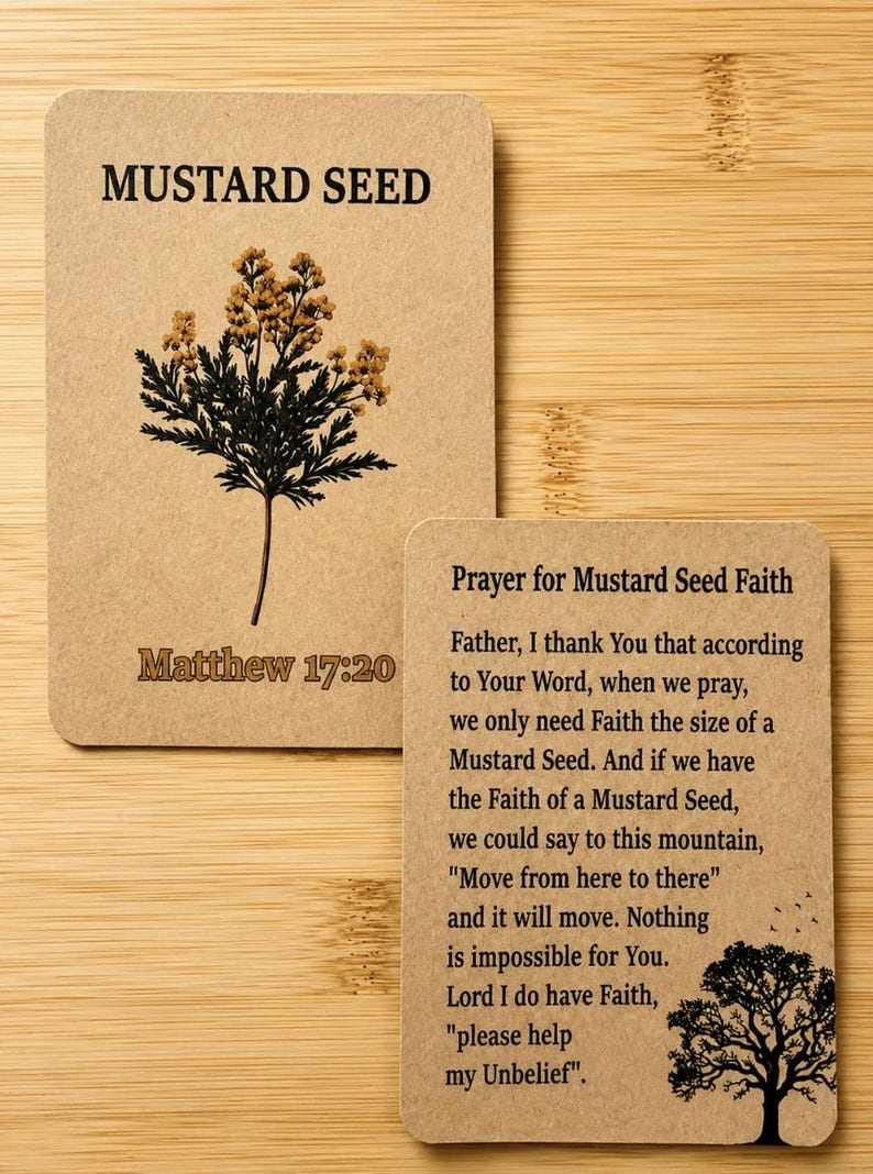 Mustard Seed Faith Car Charm | Christian Gift for Baptism | Church Group Present | afbeelding 3