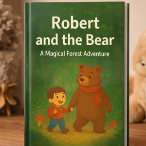 Robert i Niedźwiedź | Spersonalizowana książka dla dzieci: Magiczna przygoda w lesie (do pobrania w wersji cyfrowej)