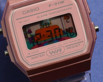 Custom “The Simpsons” Unique F91W Casio