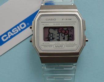 Custom “Hello Kitty” Unique F-91W Casio Watch