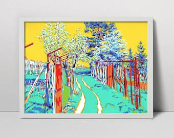 Poster Art belle Giclee stampa Wall Art ORIGINALE ACQUERELLO OPERA D/'ARTE Hare Arte
