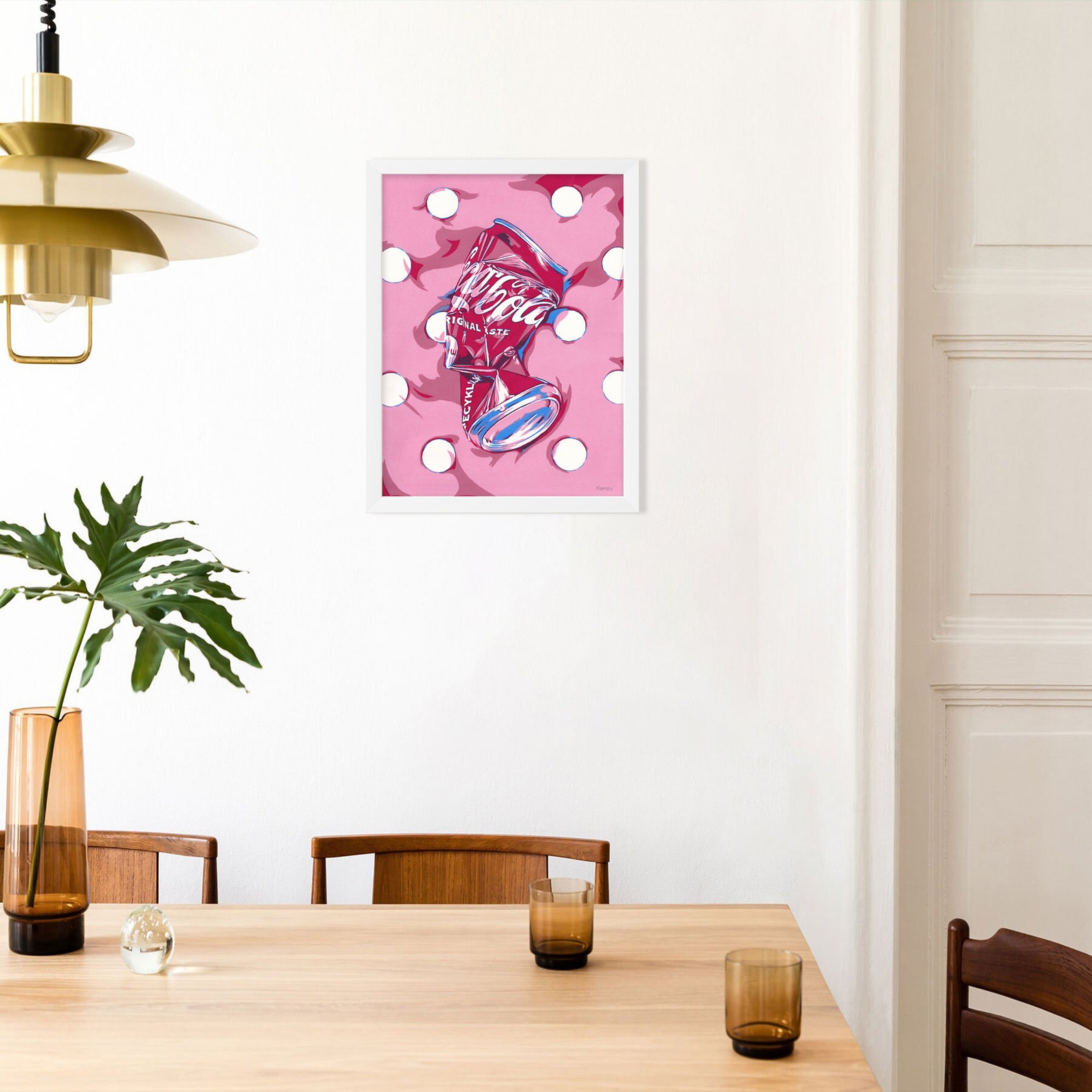 Cola Can Painting Pop Art Original Art Crushed Soda Can Wall Etsy