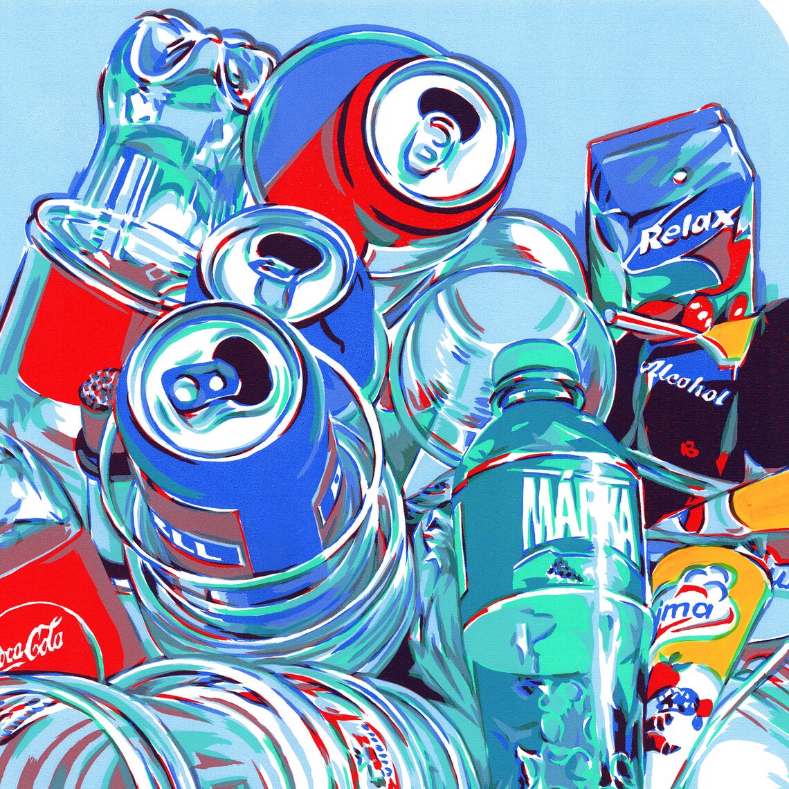 Drink Painting Kitchen Original Art Food Wall Art Urban Etsy