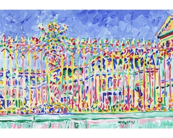 Peinture du château de Versailles Paris France art original Art mural glam Architecture œuvre d’art 8 par 12 petite peinture à l’huile par KomarovArt