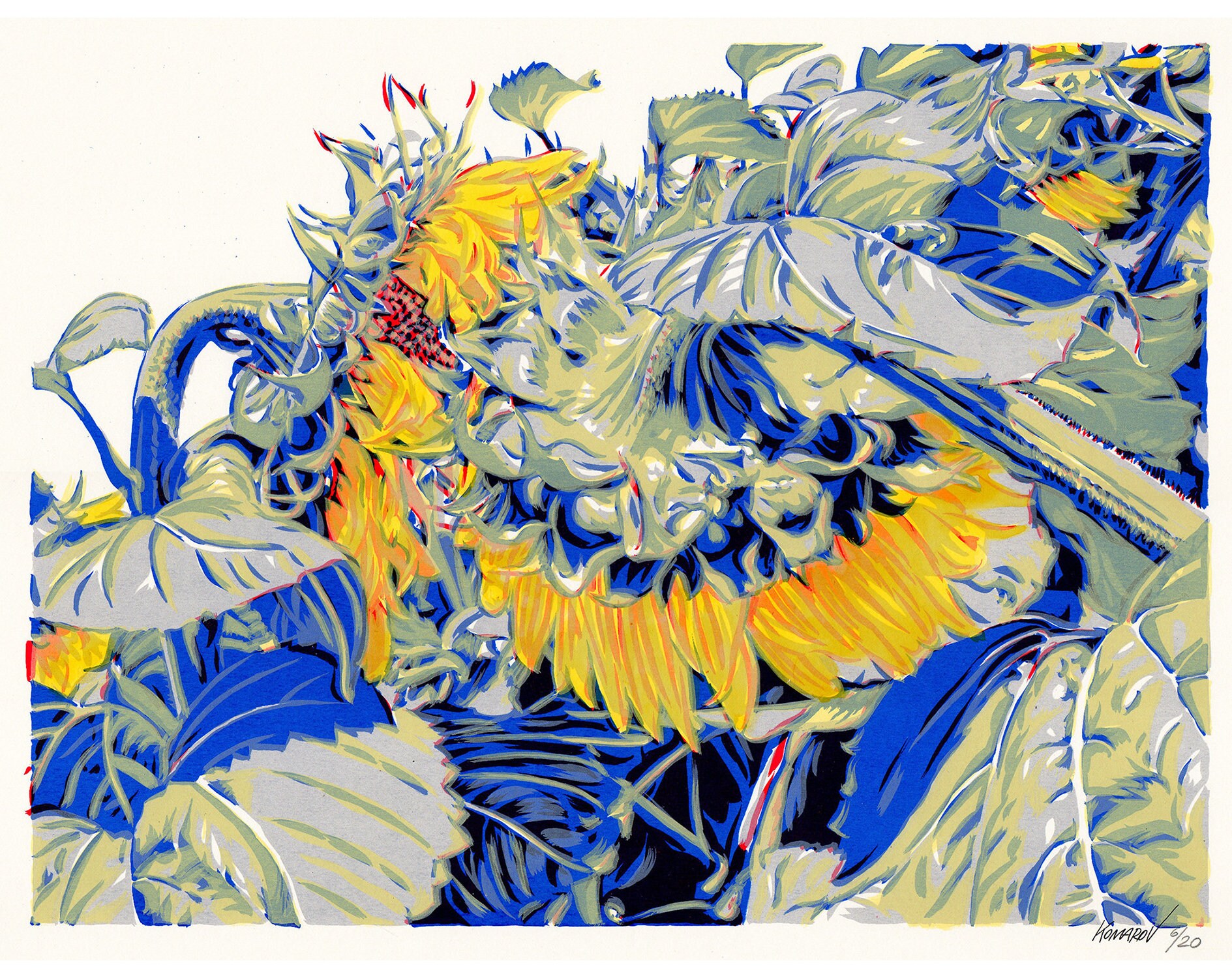 Home & Living Wall Hangings Wall Décor Sunflower painting Floral