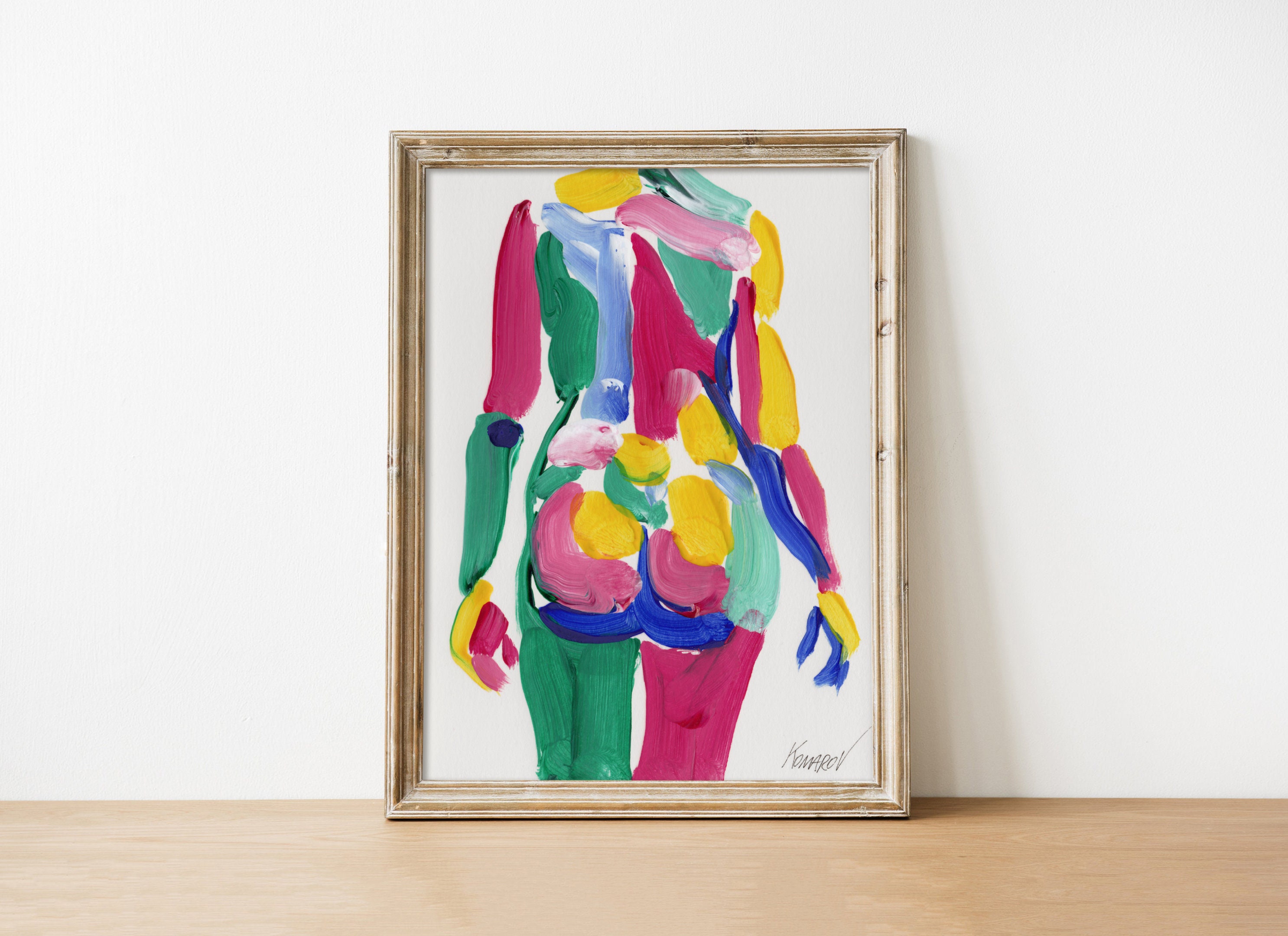Paint naked body