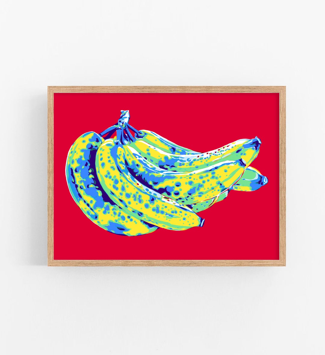 Banana Art Print Kitchen Poster Pop Art Wall Art Fruit Artwork Etsy