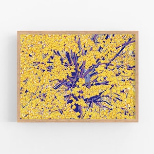 Baum Kunstdruck Landschaft Wand Kunst Natur Plakat Herbstbaum Kunstwerk Gelbes Blatt Wanddekor Impressionismus Wandkunst Herbstblätter Kunstdruck