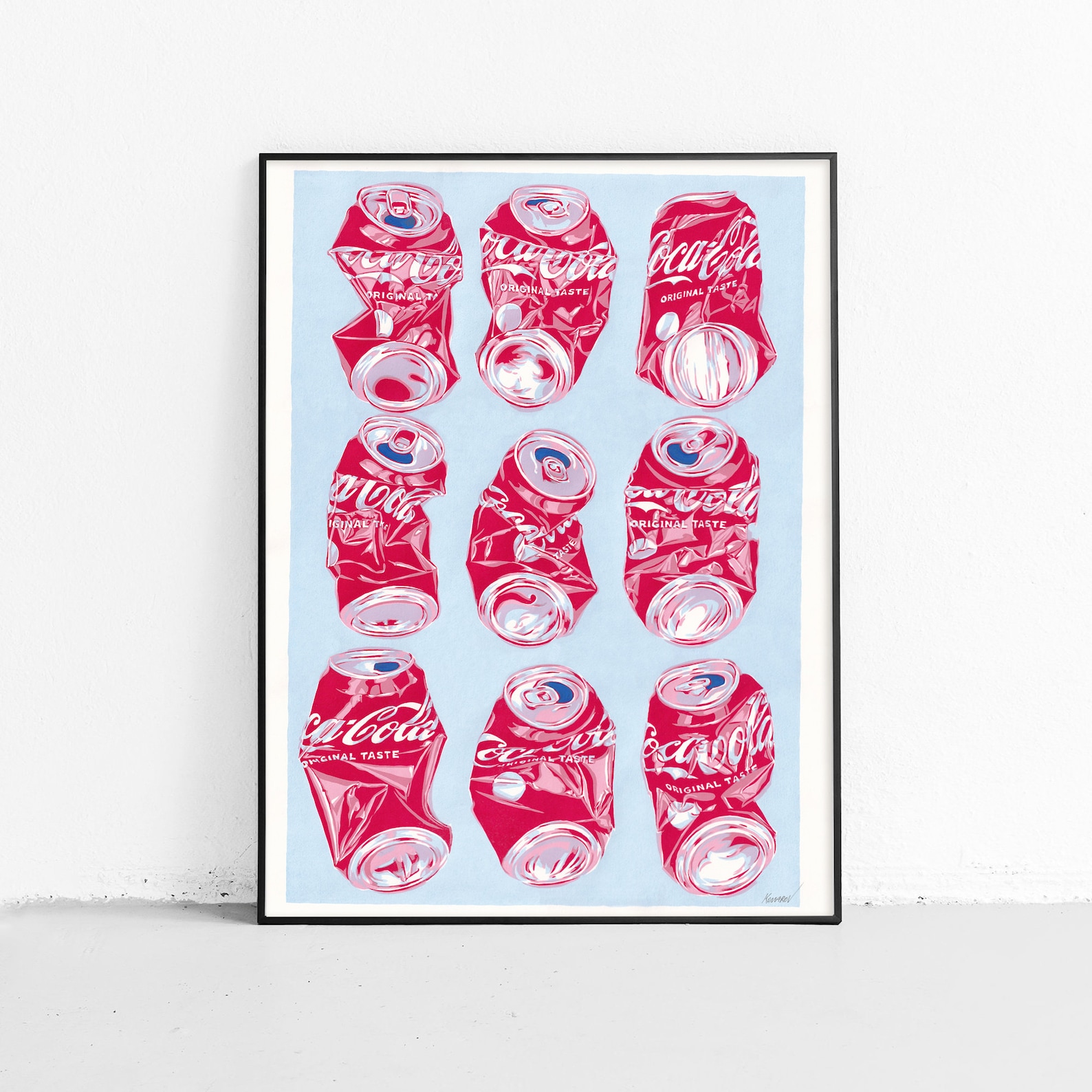 Crushed Coca Cola Can Painting Pop Art Original Art Drink Wall - Etsy