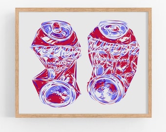 コカ・コーラのヴィンテージポスター、ポップアートプリント、キッチン