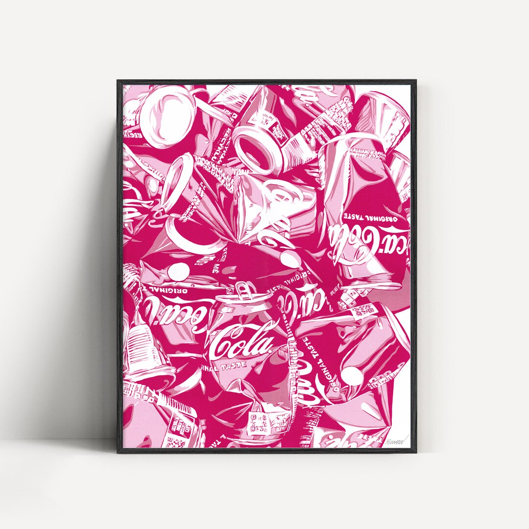 Coke Can Art Print Original Kitchen Wall Art Drink Artwork Etsy