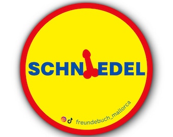 Malle Sticker Schniedel I Freundebuch Mallorca Aufkleber I Festival Stickerset I Party Sticker I 1 Design